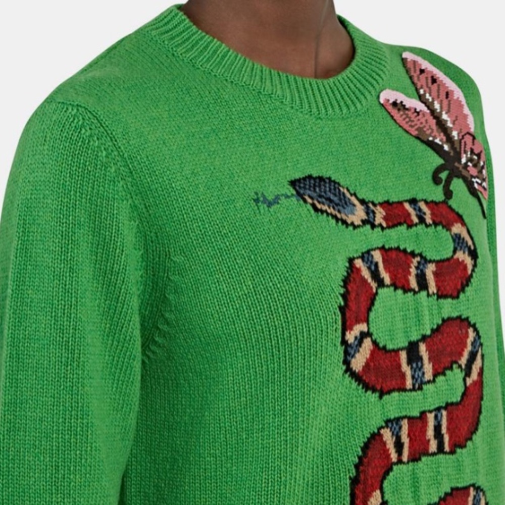 COPY - Gucci
Women's Snake Intarsia Knit Crew Neck Jumpe - Picture 3 of 16